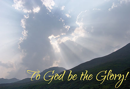 God be the Glory